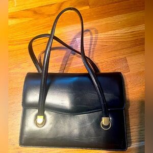 Gucci Vintage black leather handbag